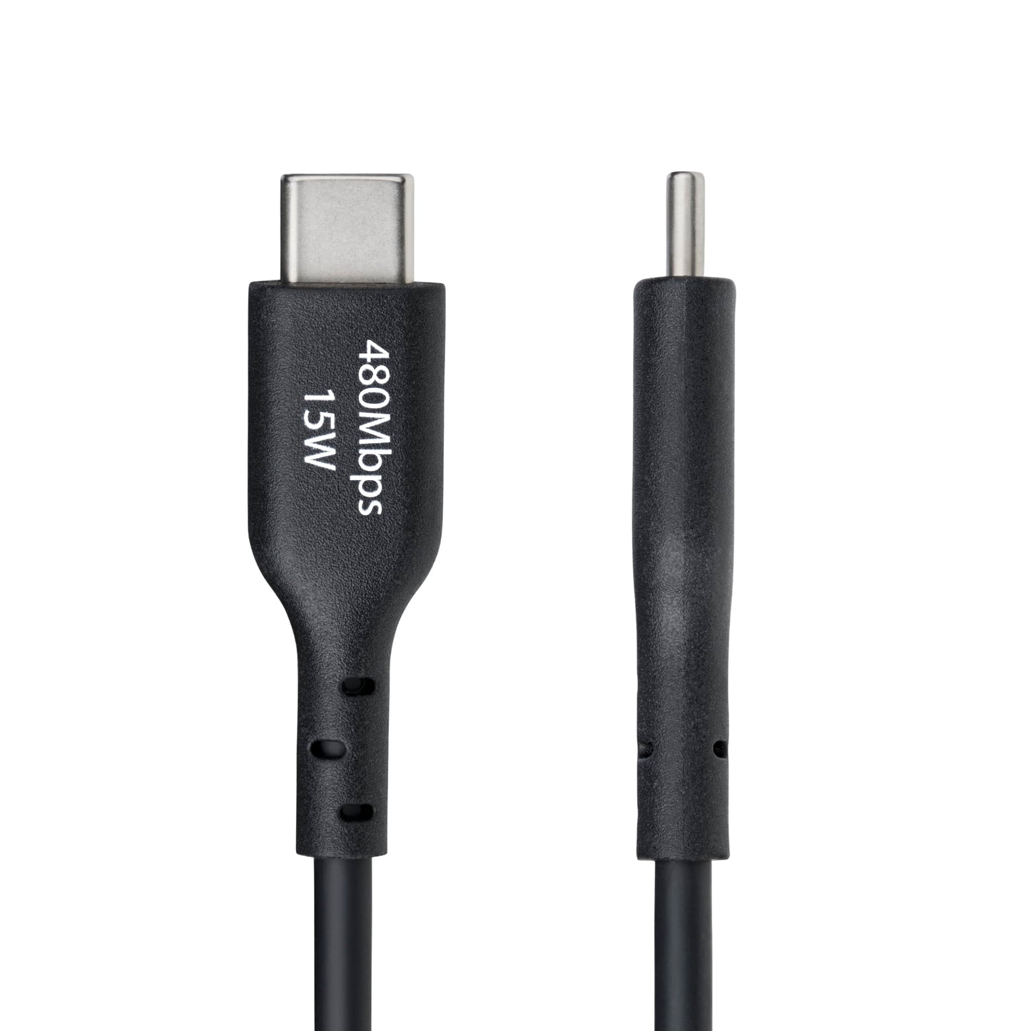 StarTech.com 3ft (1m) USB-A to USB-C Charging Cable, Charge & Sync, 3A, USB 2.0, TPE Jacket, Black USB Charging Cord