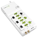 TrickleStar TS1006 12-Outlet Tier 1 Advanced PowerStrip, 4320 Joules, Coax + RJ11 Secondary Protection, 4 ft Cord