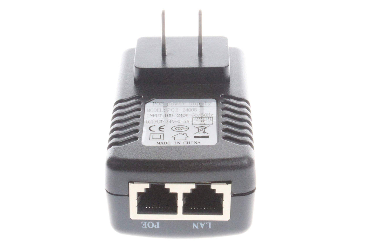 NOYITO 24V 0.5A PoE Injector Power Supply Adapter with Wall Plug IEEE 802.3af Compliant 10 100Mbps Suitable for IP Camera Voip Phones AP