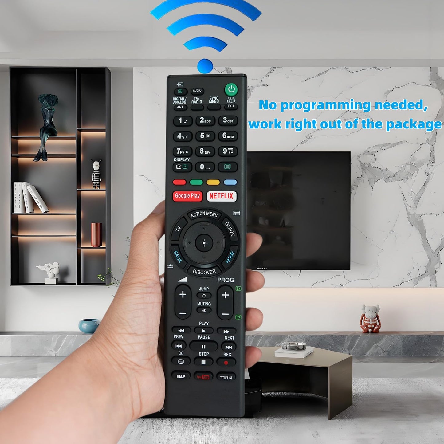 Replacement Remote Control fit for Sony Bravia TV X900F A8F A8G Series X830F X800G X750F X850F Z9F A9F OLED Series Television XBR65X900F XBR75X900F