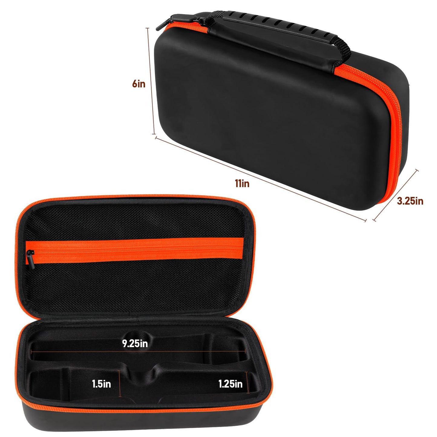 MAILADA Wireless Microphone Case For JBL Wireless Two Microphone System Handheld Dual Mic Travel Bag for Singing or Karaoke for Receivers, Adapters