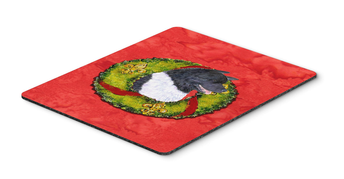Caroline's Treasures SS4208MP Akita Cristmas Wreath Mouse Pad, Hot Pad or Trivet for Home Office Gaming Working Computers Laptop Mouse Mat,Washable