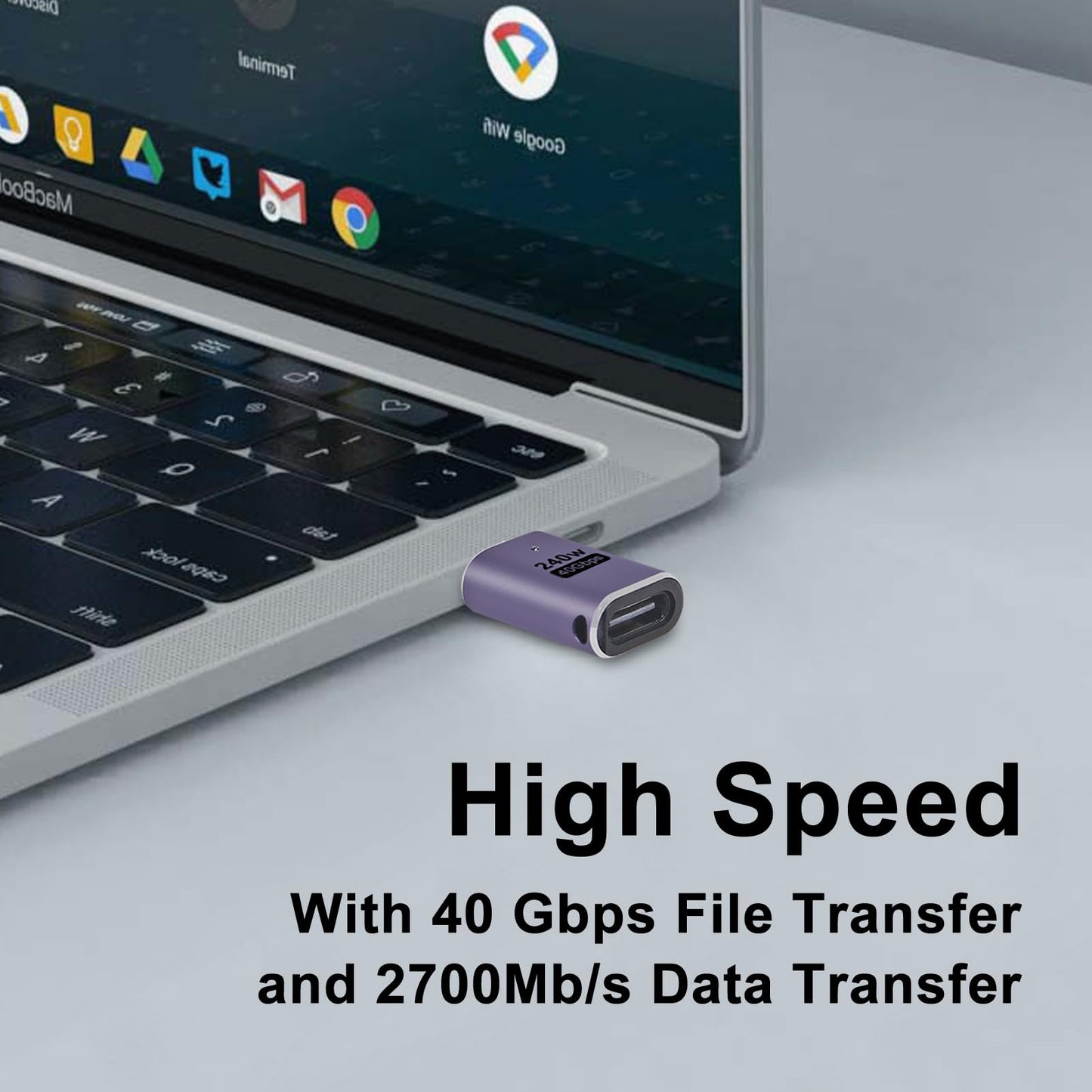 DORHEA 5Pcs USB C Extender Adapter Type-C OTG Adapter Straight Male to Female Extension Adapter 40Gbps PD 240W Data Converter for Laptop, Tablet…