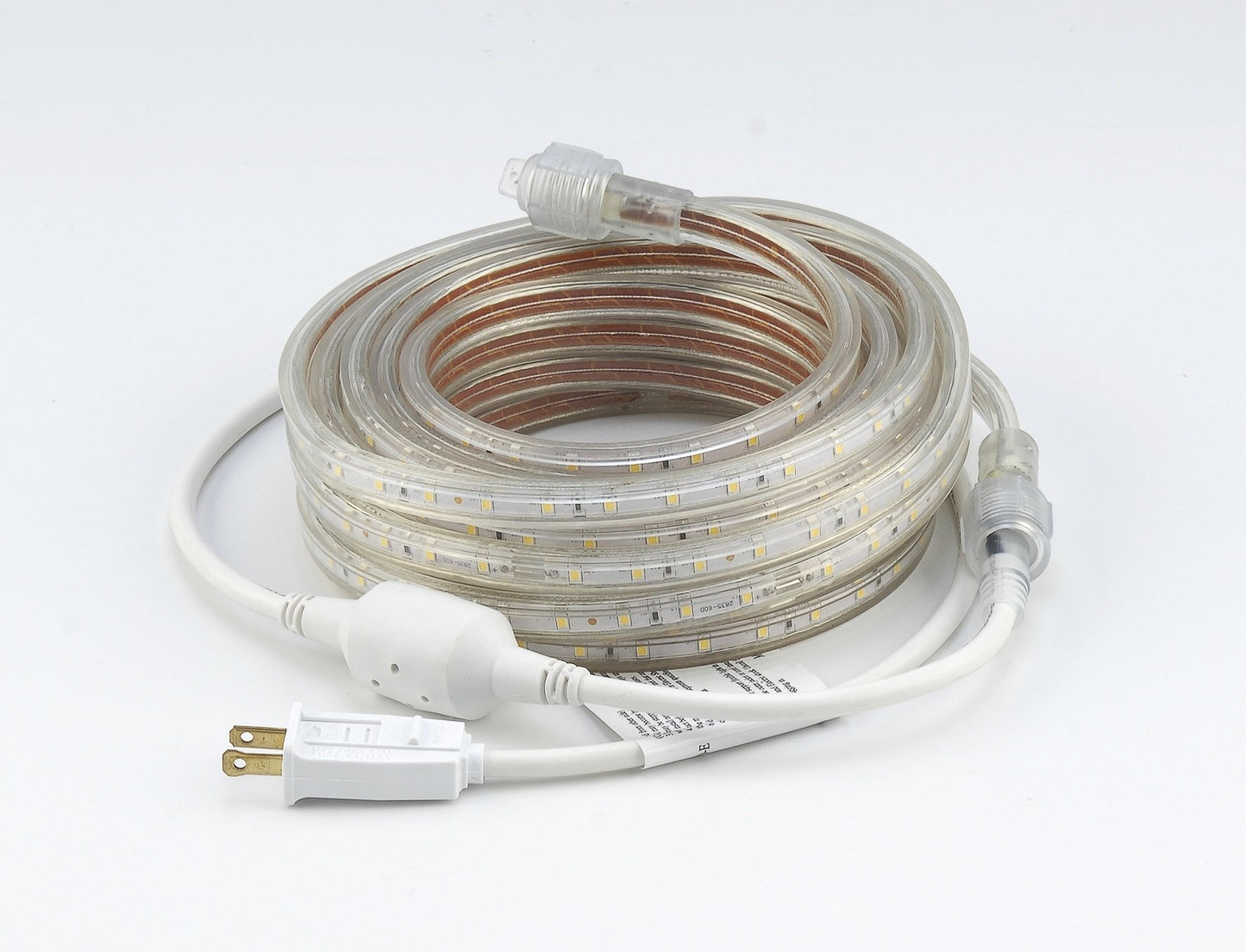 CBconcept UL Listed, 50 Feet, Super Bright 13500 Lumen, 6000K Pure White, Dimmable, 110-120V AC Flexible Flat LED Strip Rope Light, 930 Units 5050 SMD