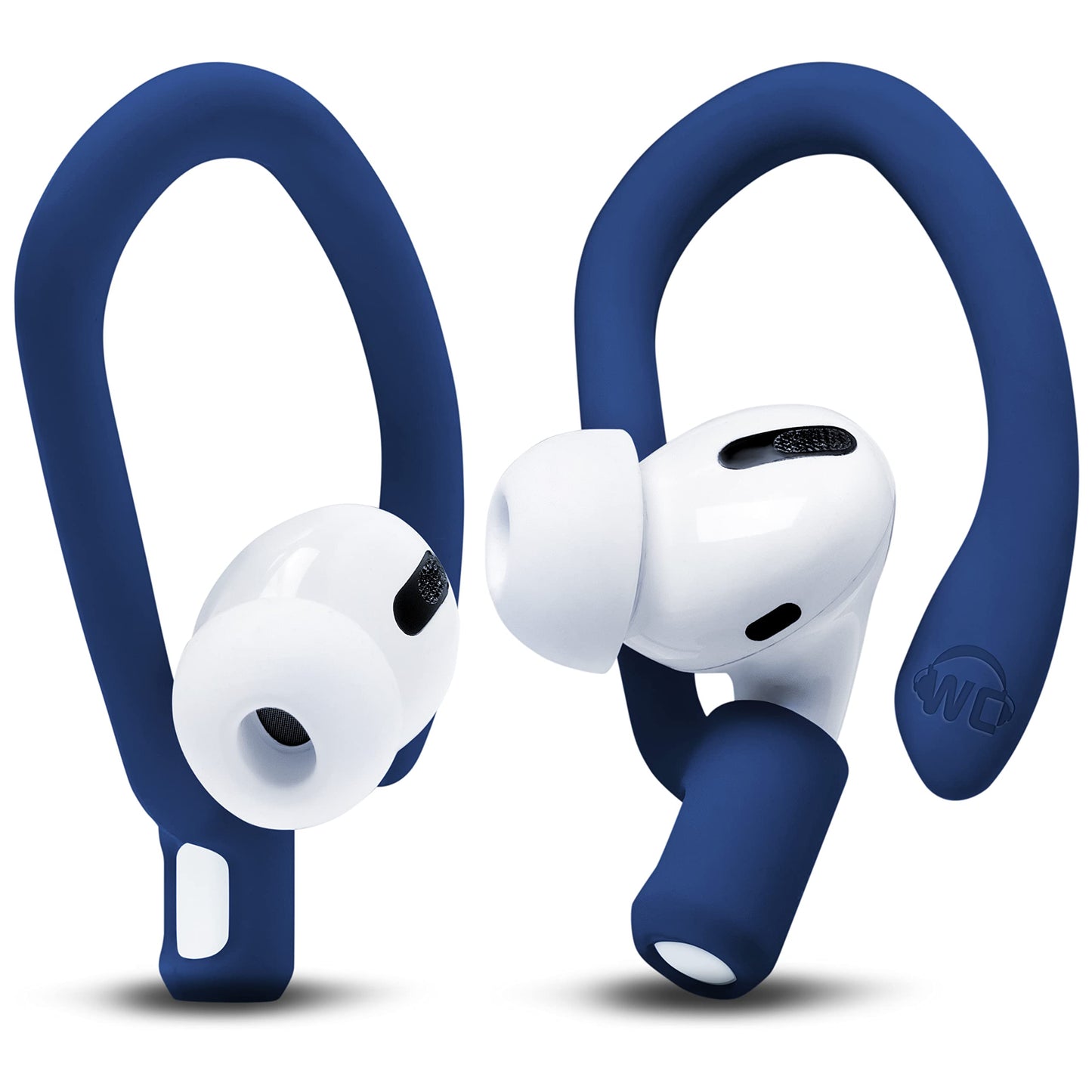 WC HookZ - Patented Upgraded Over Ear Hooks for AirPods Pro 1, 2 & AirPods 1, 2 & 3- Two Size Pairs Included in Package, Unique Left & Right Hook