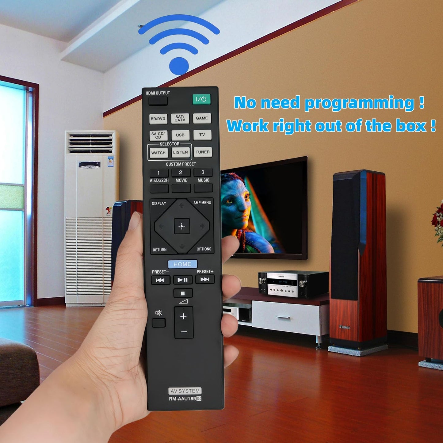 RM-AAU189 RMAAU189 Replaced Remote Control fit for Sony AV Receiver Home Theater System STR-DN850 STR-DN1050 STRDN850 STRDN1050