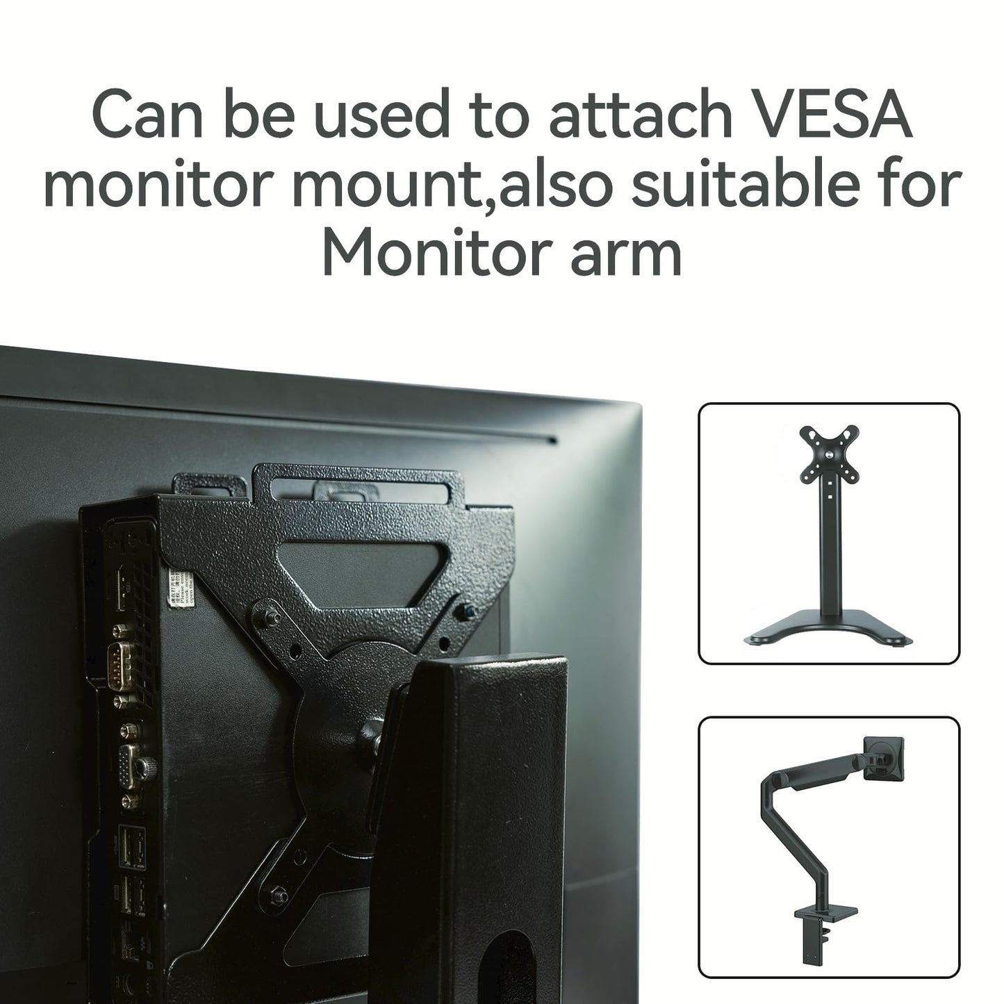 Fbyuitap Mini PC Mount Compatible with Lenovo Thinkcentre Tiny M90q Gen3, M90q Gen 2,M80q Gen3, M75q Gen2,M70q Gen 2, M70q VESA Mount Adapter Wall