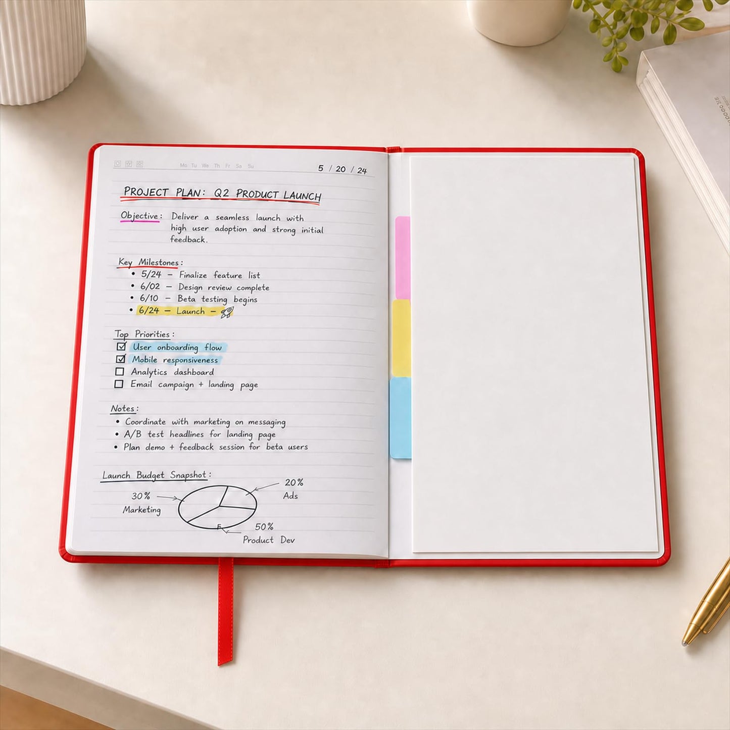 SUIN Hardcover-Journal-Notebooks, A5 Lined Journals Notebook for Writing 200 Pages, 8.2 x 5.5 inch, Classic Ruled Notebooks for Work/Travel/College