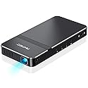 AKASO Mini Projector, Pocket-Sized DLP Portable Projector, 1080P Cookie Projector , Support HDMI WiFi Built-in Rechargeable Battery Stereo Speakers
