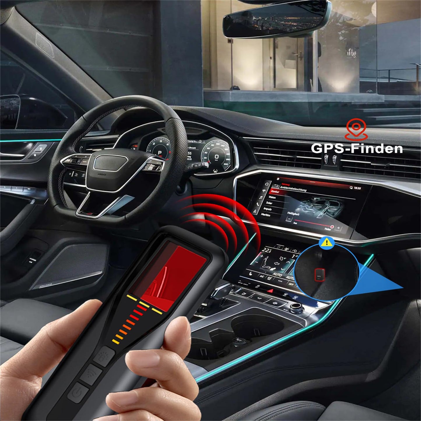 Hidden Camera Detectors for Travel 2026 Upgraded Spy Camera Finder, Wireless Signal Scanner for Office/ Car/ Bathroom/ Hotel. Features 5 Sensitivity