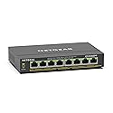 NETGEAR 8 Port PoE Gigabit Ethernet Easy Smart Managed Essentials Switch (GS308EPP) - with 8 x PoE+ @ 123W, Desktop or Wall Mount