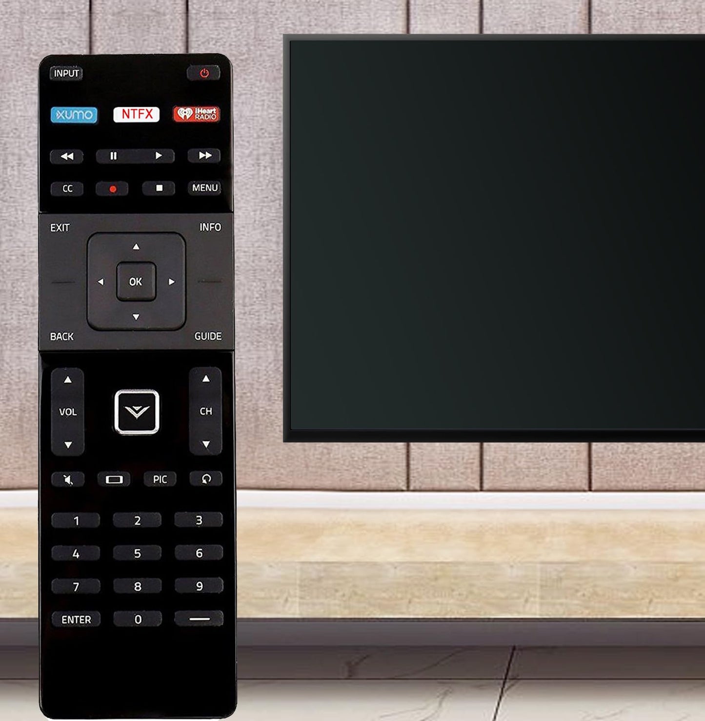 New XRT122 Replace Remote fit for VIZIO TV E32-C1 E32H-C1 E40-C2 E40X-C2 E43-C2 E48-C2 E50-C1 E55-C1 E55-C2 E60-C3 E65-C3 E65X-C2 E70-C3 D43-D2 D48-D0