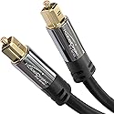 KabelDirekt TOSLINK - Optical Audio Cable - 6ft - Fiber Optic Cord, S/PDIF Digital Audio Optical Cable for Soundbar, Stereo Systems, Home Cinema, Xbox