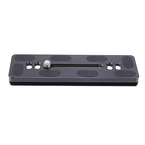 FocusFoto PU120 PU-120 Quick Release Plate, 120mm Long Plate with 1/4"-20 Mounting Screw for Benro B0 B1 B2 J0 J1 N1 Arca Swiss Tripod Ball Head