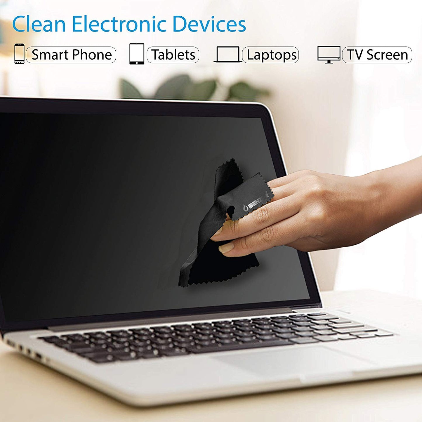 IBENZER Microfiber Cleaning Cloths for Electronics - Micro Fiber Camera Lens Cleaning Cloth, Glasses, Screens, Eyeglasses, iPad, iPhone, Cell Phone