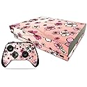 MightySkins Skin Compatible with Microsoft Xbox One X - Cherry Blossom | Protective, Durable, and Unique Vinyl Decal wrap Cover | Easy to Apply