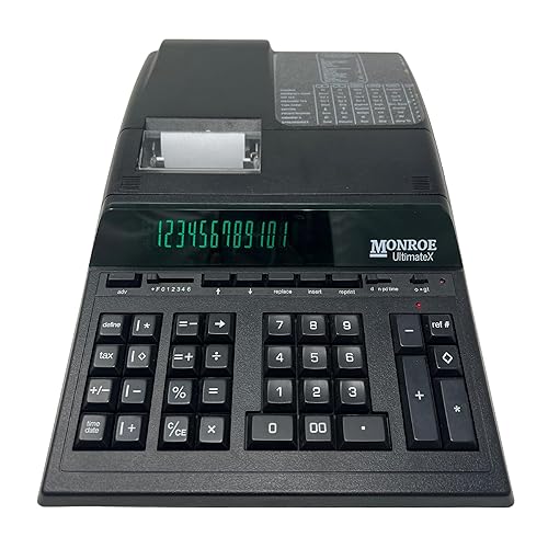 Monroe UltimateX Executive Printing Calculator with Edit and Reprint Capabilities