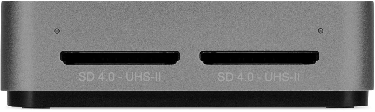 OWC Atlas Dual SD-Slot SDXC UHS-II Card Reader - Bus Powered by USB-C - Compatible with Mac/Windows/iPad/Chrome OS
