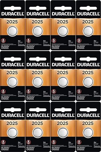 12-Pack Duracell 2025 Batteries 3.0 Volt Lithium Coin Button