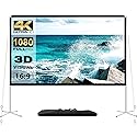 Projector Screen and Stand 100 Inch Portable Outdoor Projection Screen 16:9 4K HD Movie Projection Screen with Carry Bag for Indoor Outdoor Home