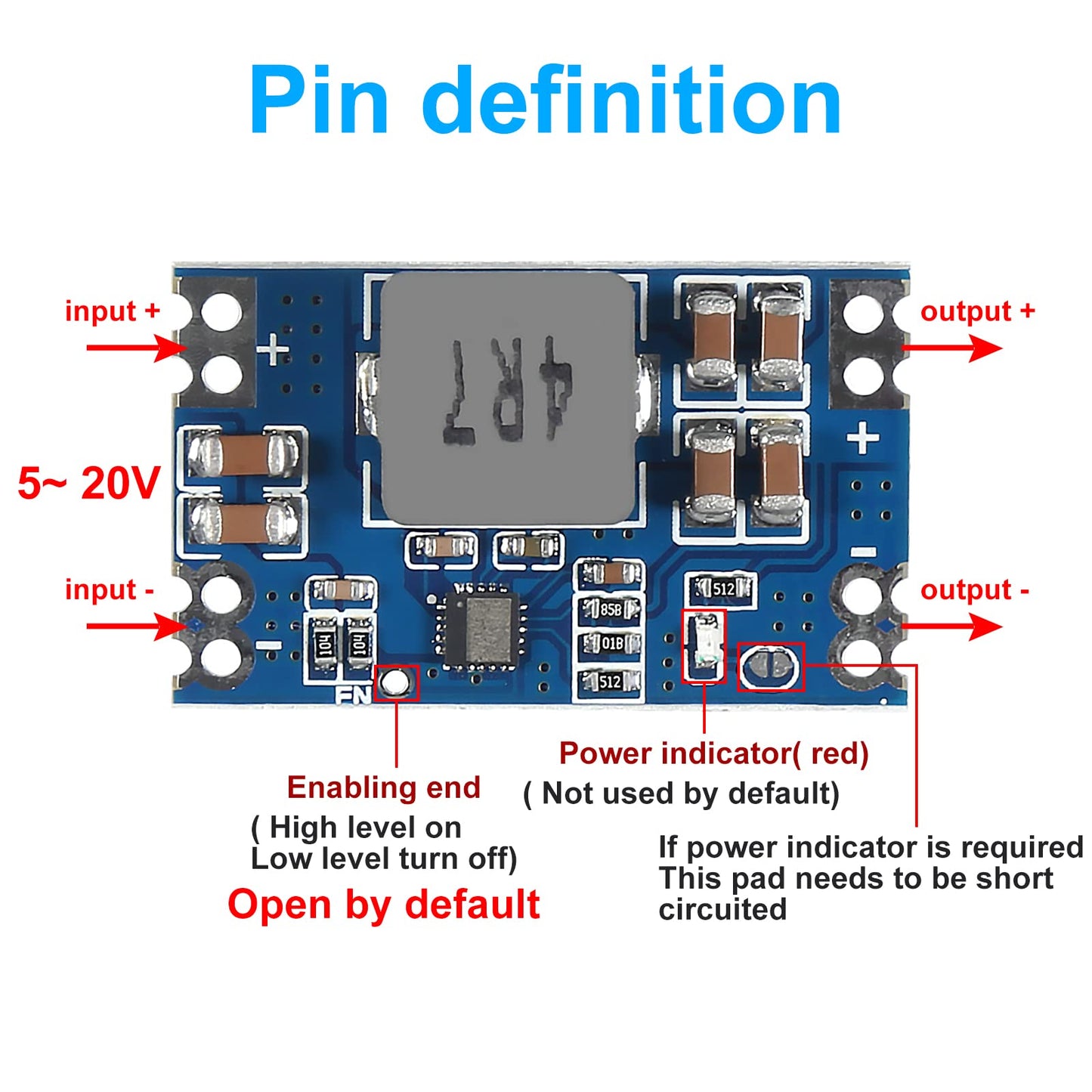 Alinan 5pcs High Efficiency Output 5V 5A mini560 Step Down DC-DC Converter Voltage Regulator Buck Stabilized Power Supply Module