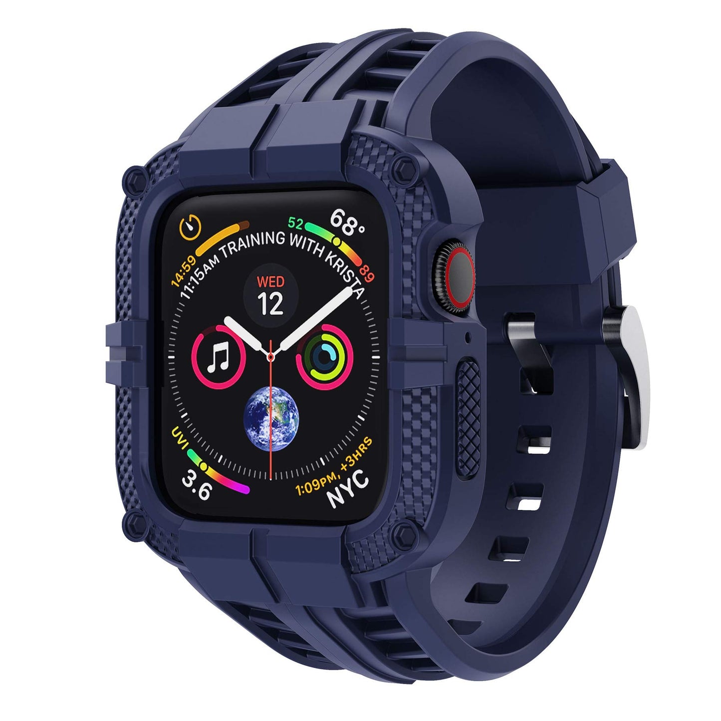 T-ENGINE Rugged Watch band Compatible with Apple Watch Series 9 Band for 41mm 40mm 38mm SE 9/8/7/6/5/4/3 for Men Women (41mm/40mm/38mm, Blue)