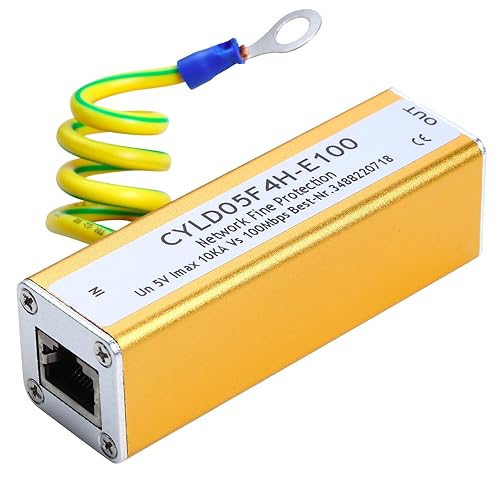 UHPPOTE Network RJ45 Adapter Ethernet LAN Surge Protector Lightning Protection Arrester