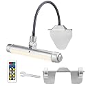 BIGMONAT USB Rechargeable Picture Light Wireless Led Art Light with Remote Control,Rotatable Painting Light Head of 3 Lighting Modes Dimmable Display
