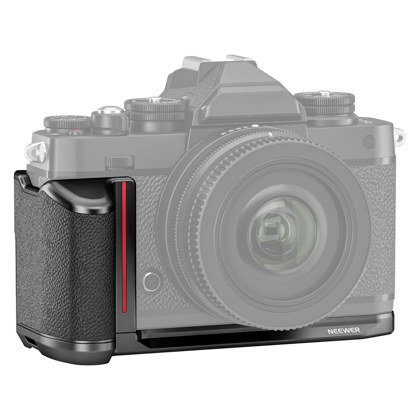 NEEWER Zfc L Bracket Handgrip Compatible with Nikon Z fc, Retro Formfitting Thin Camera Mounting Baseplate with Built in Handle & Thumb Grip for Arca