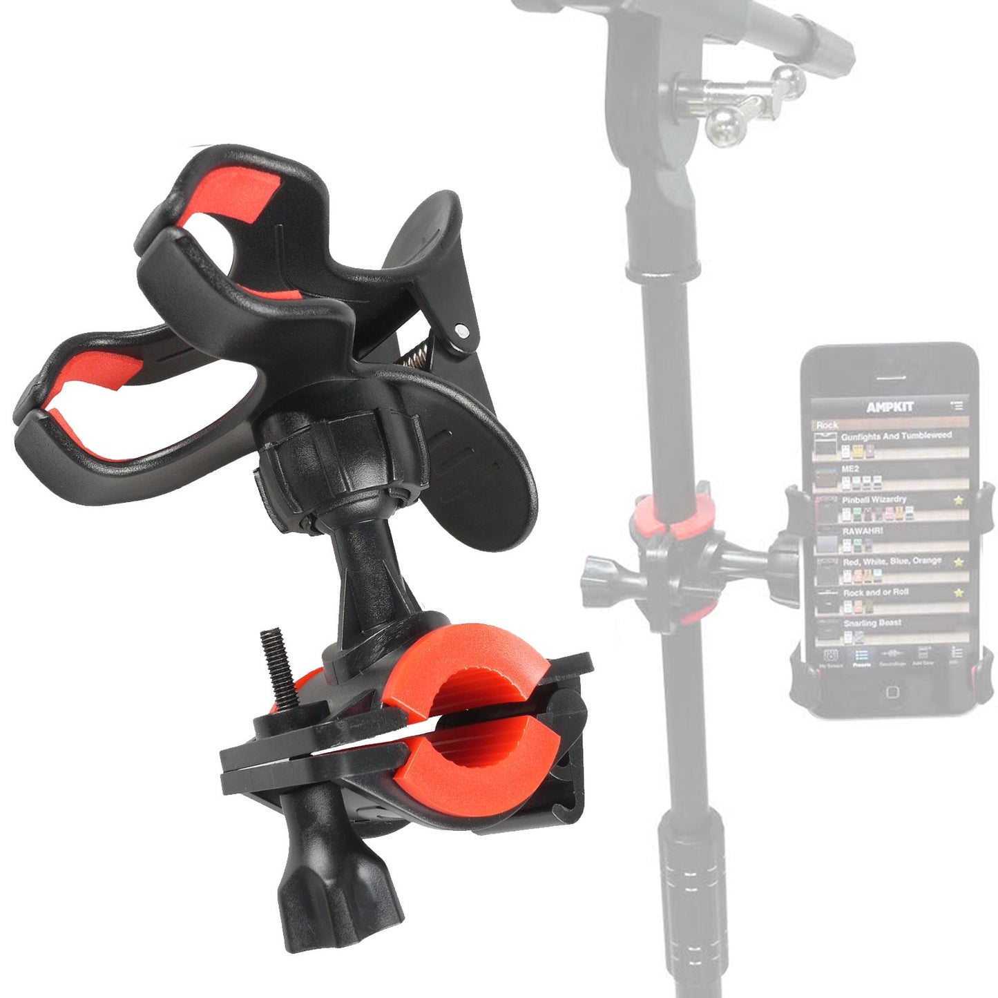 Mr.Power Universal Microphone Mic Stand Phone Holder Compatible with iPhone, Compatible with Samsung Smart Phones (for Phone)
