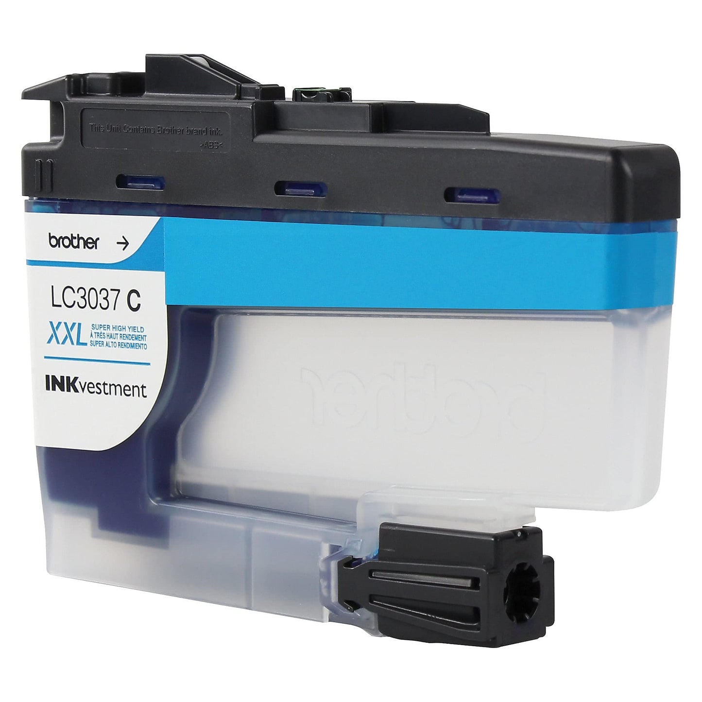 Brother Genuine LC3037C, Single Pack Super High-Yield Cyan INKvestment Tank Ink Cartridge, Page Yield Up to 1,500 Pages, LC3037, Amazon Dash