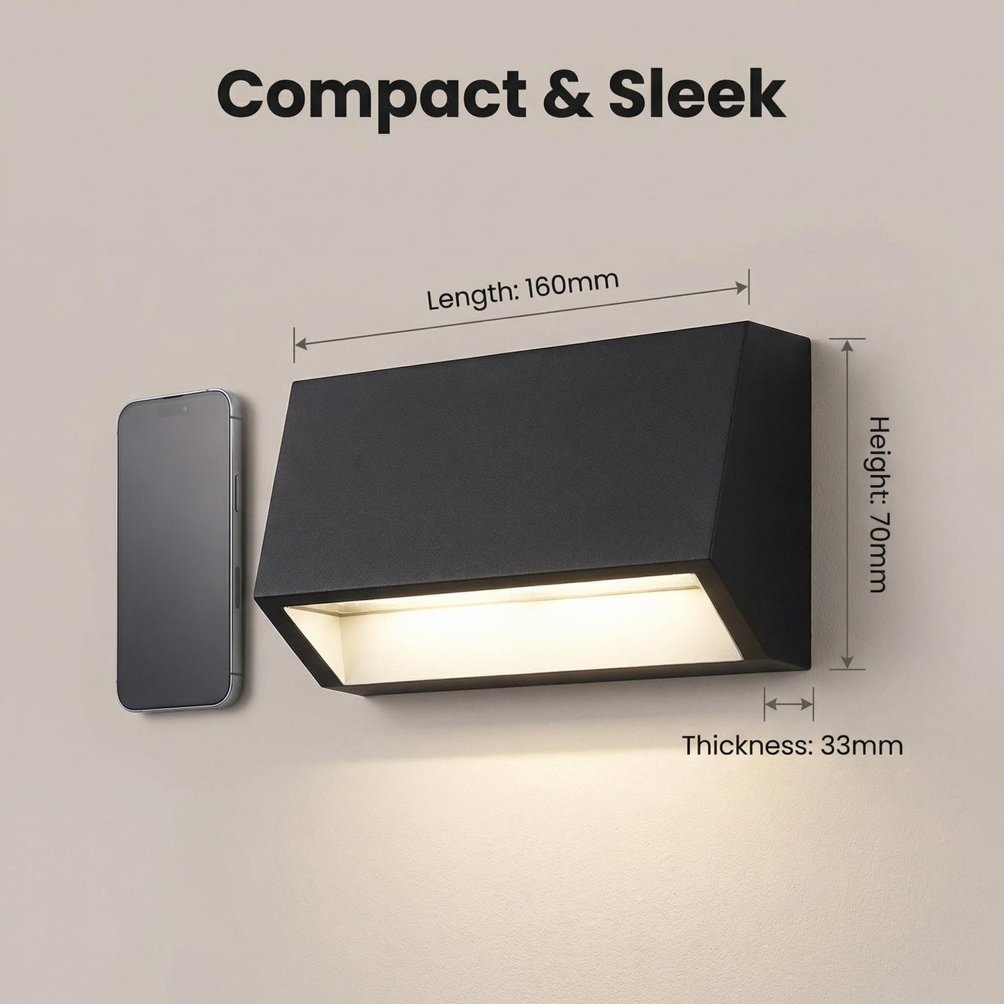 ZONK Outdoor Indoor LED Step Lights 110V -240V, Waterproof IP65 Stairway Lights, Non-dimmable 4000K Exterior Landscape Deck Patio Lights for House