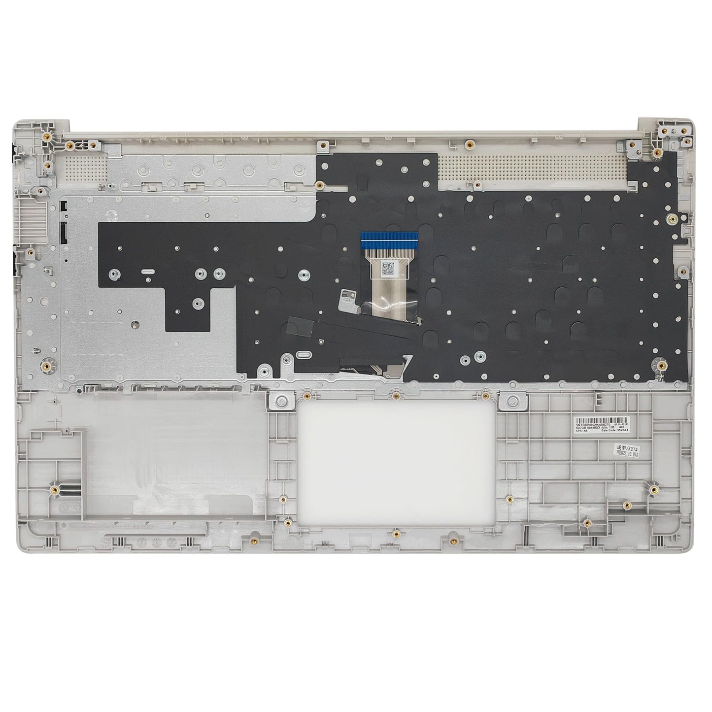 Jxjslp Replacement Upper Case Palmrest for HP 17-CN 17-CP 17T-CN 17Z-CP 17-cn0023dx 17-cn0273st 17.3'' Series Laptop Non-Backlit Keyboard Assembly Top