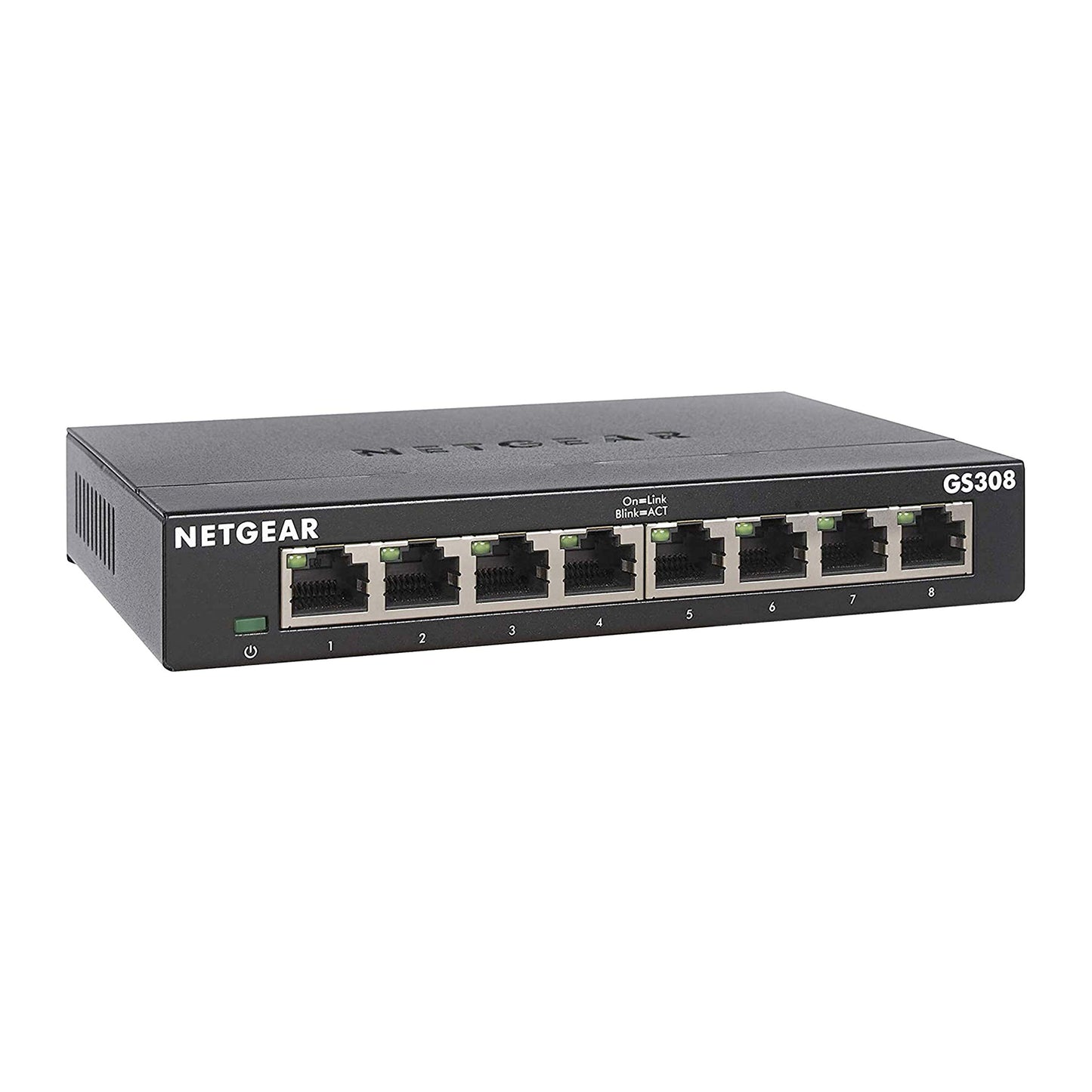 NETGEAR 8-Port Gigabit Ethernet Unmanaged Essentials Switch (GS308) - Home Network Hub, Office Ethernet Splitter, Plug-and-Play, Silent Operation