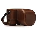 MegaGear Ever Ready Leather Camera Case Compatible with Olympus Pen E-PL10, E-PL9 (14-42mm)