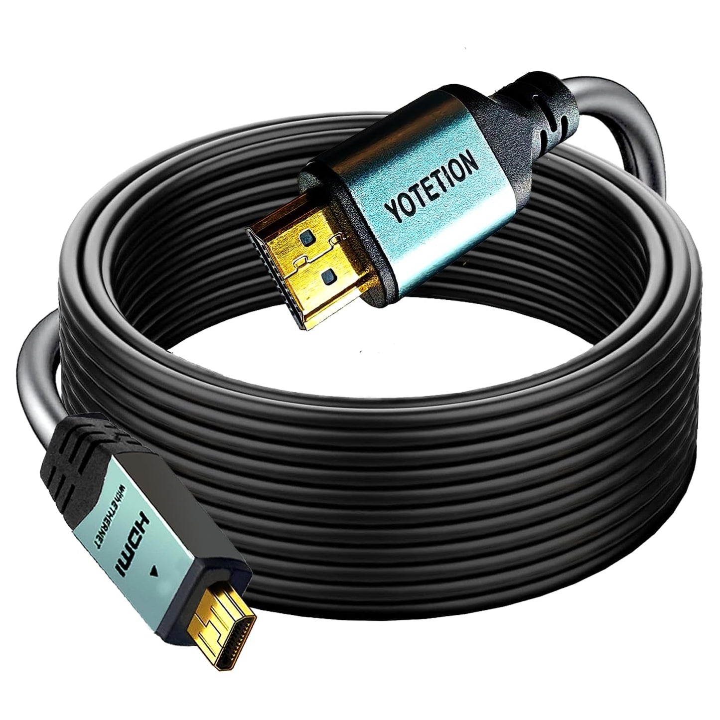 YOTETION 4K Micro HDMI to HDMI Male Cable 50FT Adapter, 4K@60Hz HDR Compatible for GoPro Hero, Canon/Nikon/Sony Zfc, Camera, Raspberry Pi 4, Video