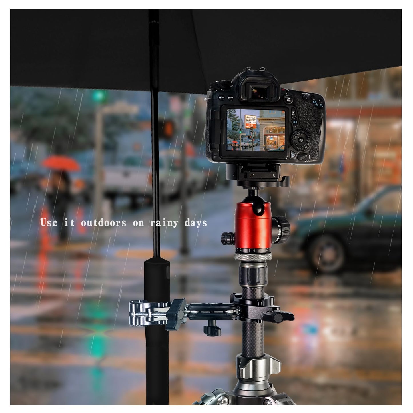 FIFIELD Double Super Clamp Camera Mount with Magic Arm, Desk Studio Light Holder, Ball Head Adapter for Photo Studio Light Stand, Photography