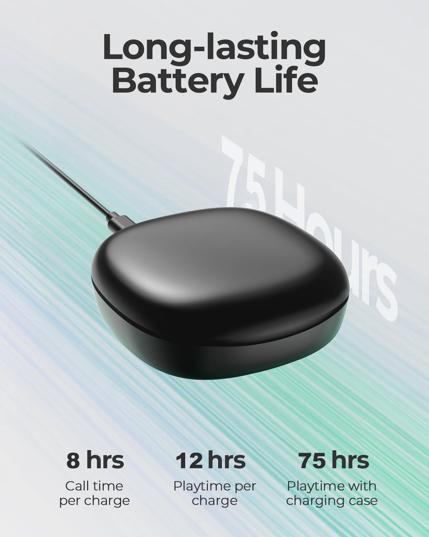 Mythsound Open Ear Headphones, Bluetooth 5.3 Wireless Earbuds with Earhooks, 75 Hours Playtime, Fast Charging, Sweat Resistant, Digital Display…