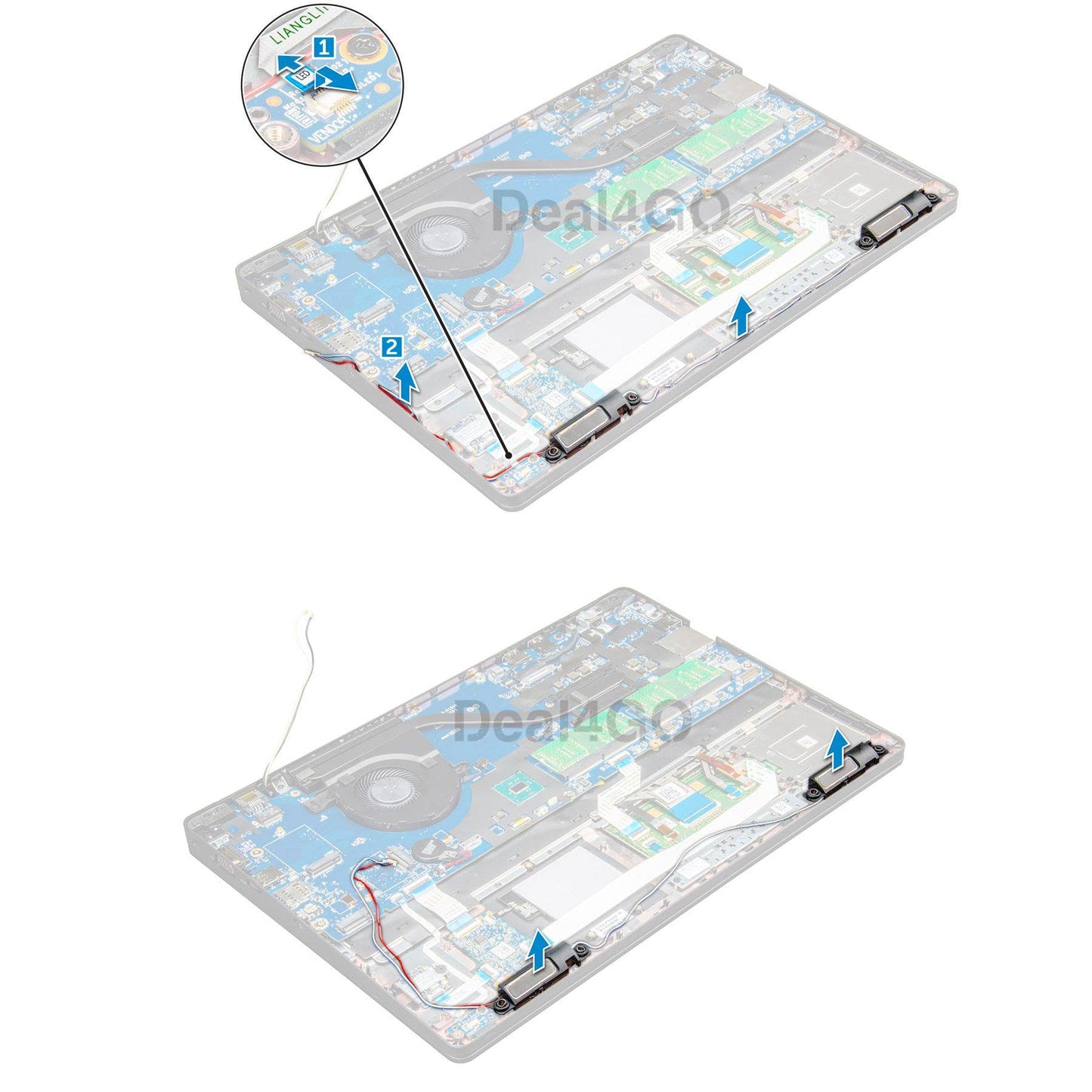 Deal4GO Left Right Speaker 0YYM2 00YYM2 PK23000XT00 Replacement for Dell Latitude 5580 5590 5591 Precision 3520 3530