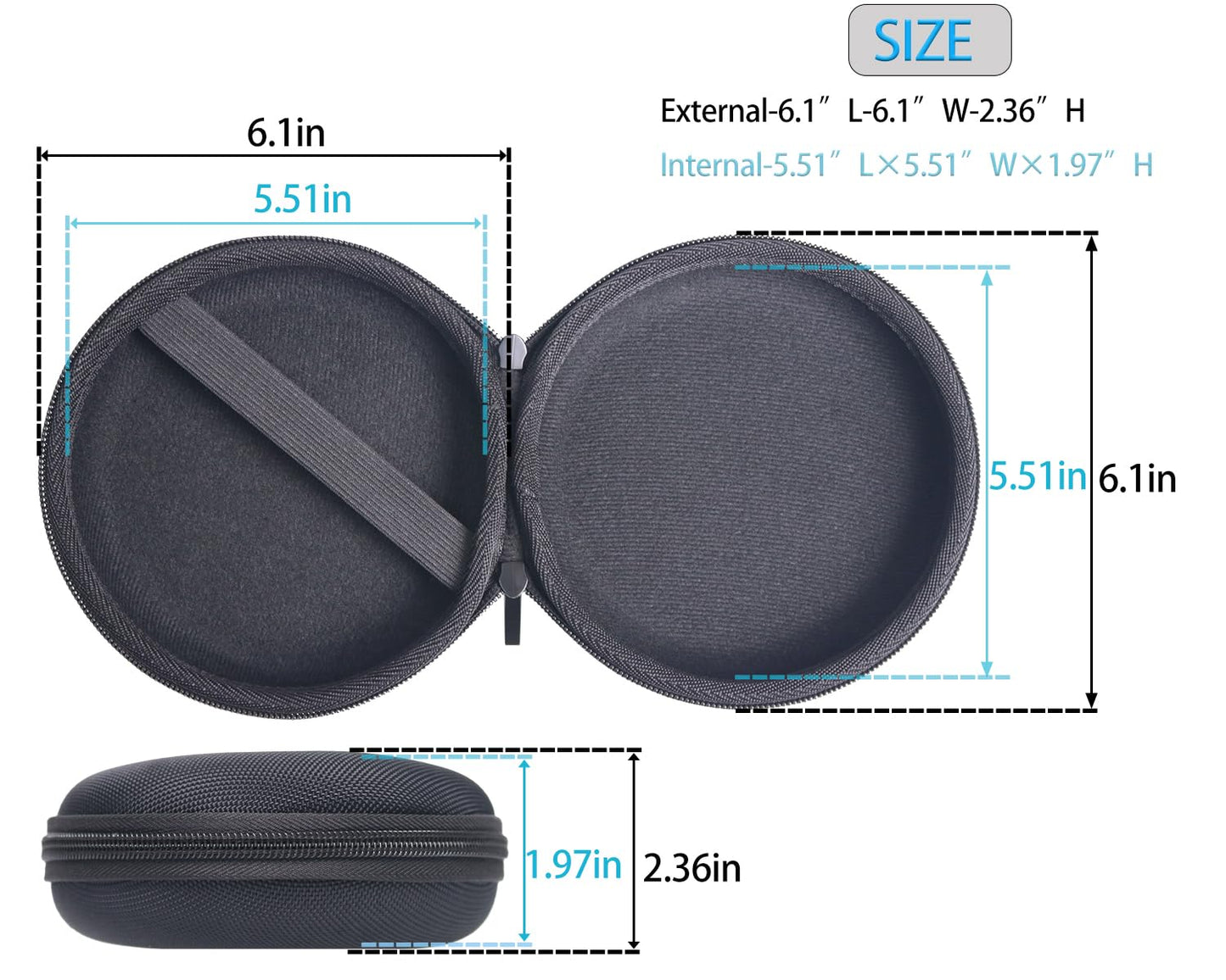 inDomit Hard Protective Travel Case Compatible with Bang & Olufsen Beosound A1 2nd Gen Bluetooth Speaker