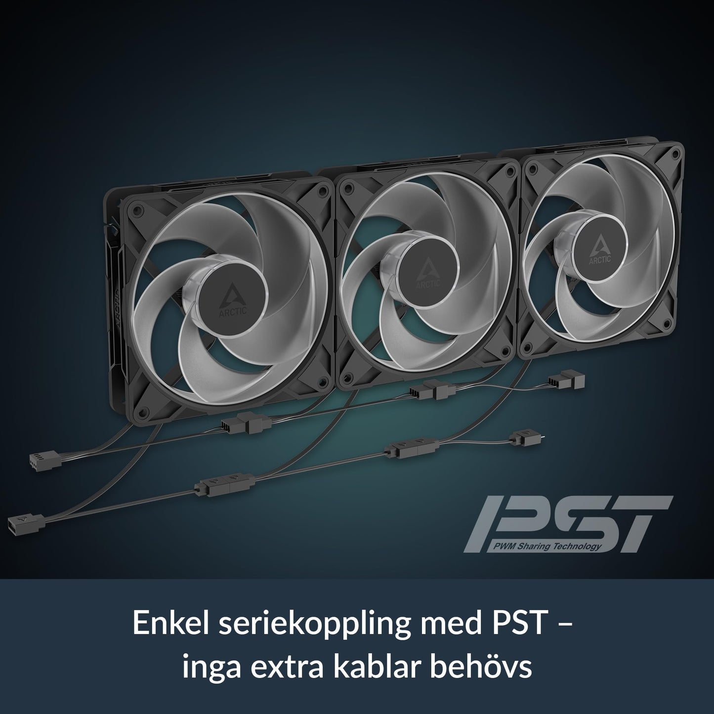 ARCTIC P12 Pro Reverse A-RGB - 120 mm Premium Fan with Reverse Airflow, PWM Fan with Y Cable Splitter, 500-3000 RPM, 0 RPM <5% PWM, 5V Digital RGB