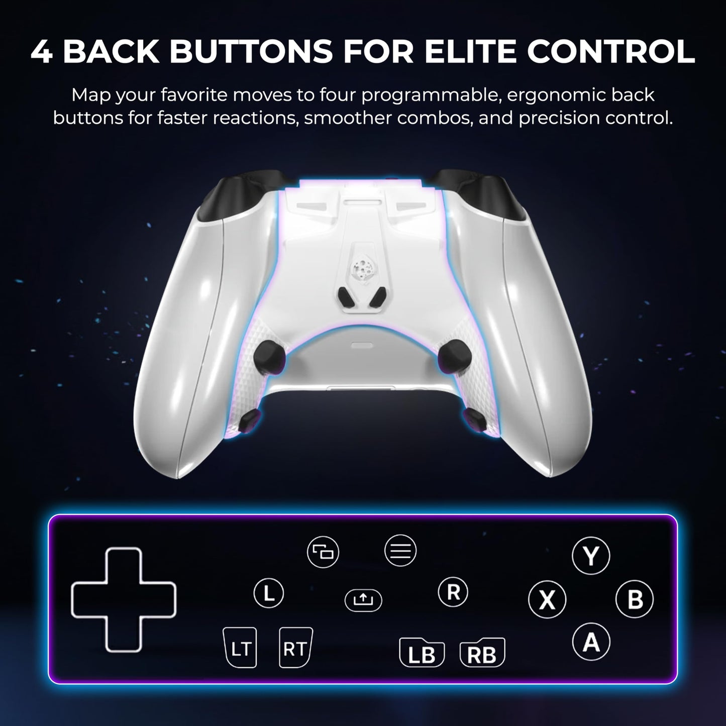 Collective Minds Xbox Strikepack Horizon Vista M.O.D. Pack - Wired Controller Mod with Programmable Back Buttons for Xbox Series X|S and Xbox One