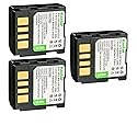 Kastar BN-VF707 Battery 3-Pack Replacement for JVC GR-D290UA GR-D290UB GR-D290US GR-D293 GR-D293AG GR-D295 GR-D295US GR-D320 GR-D320AA GR-D320AC