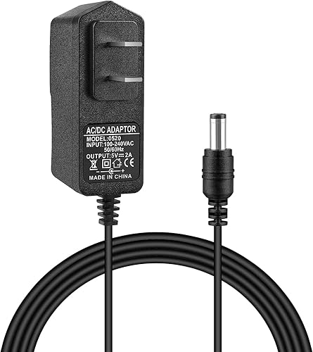 Waysse 5V 2A Power Adapter, 5V 2A Power Supply Adapter, AC Adapter 100V-240V AC Power Adapter Wall Charger for TV Box, Camera, Speaker,Router & More…