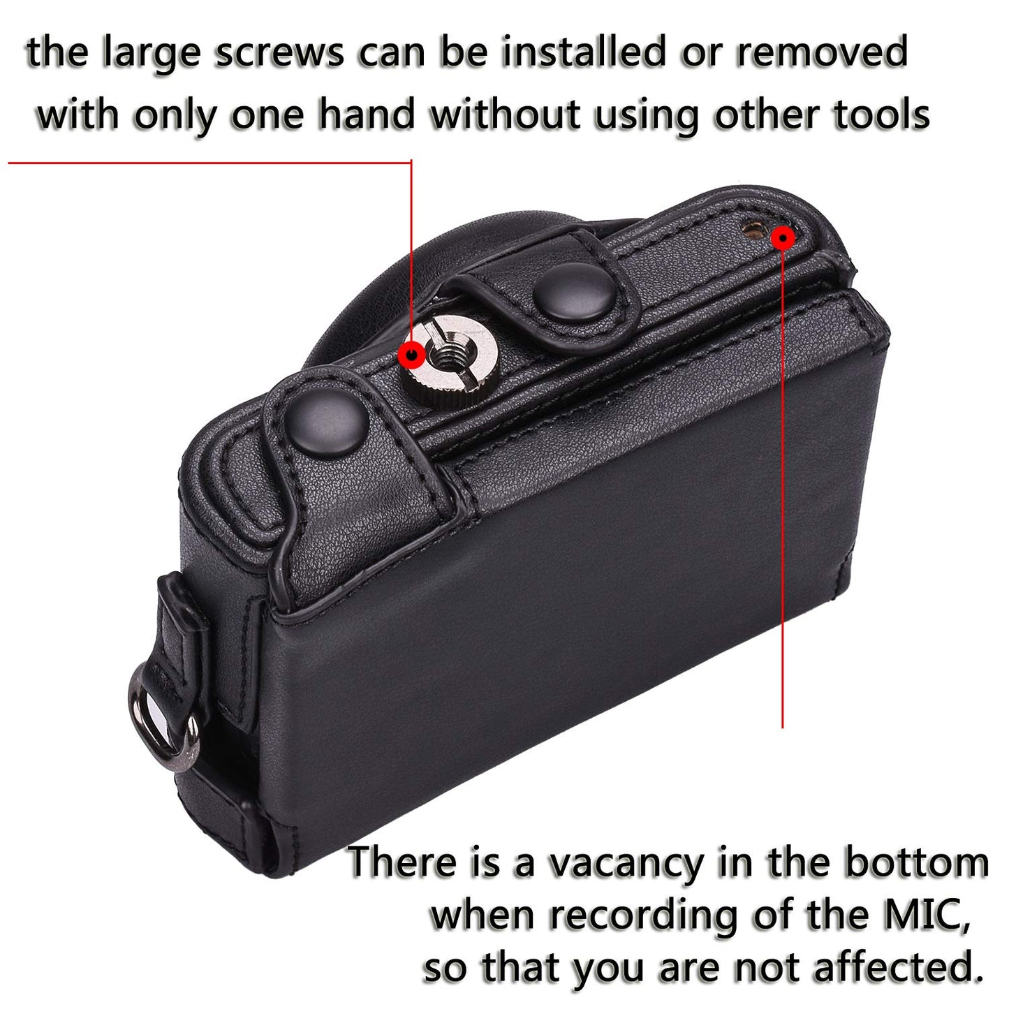Hargedis XEVN Sony RX100 Protective Leather Camera Case Bag for DSC-RX100 Mark II, III, IV, V, VI, VII M6 5A M3 with Shoulder Strap