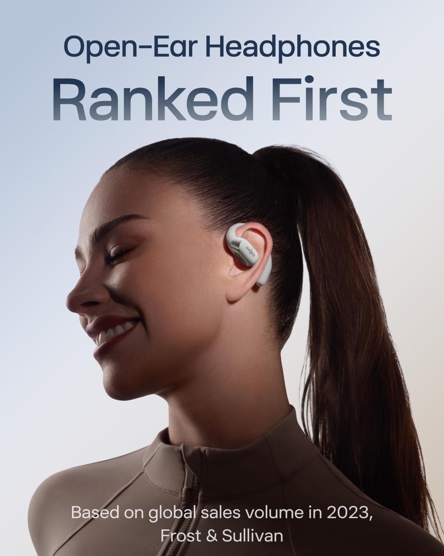 SHOKZ OpenFit 2+ Open-Ear Earbuds, Grey, Dolby Audio,Wireless Charging