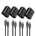 45W Super Fast Charger,USB C Port Adapter,Wall-Mounted Cube Charging Block,Type-c Mobile Phone Charger with C to C Cable is Suitable for Samsung