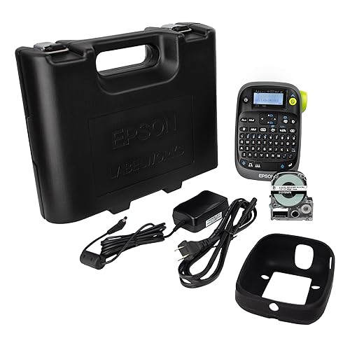 LABELWORKS Epson LW-PX300VP Industrial Label Maker Complete Kit - with Accessories, Sticker Labels, Magnetic Tape Compatible, Only Uses 203 & 205