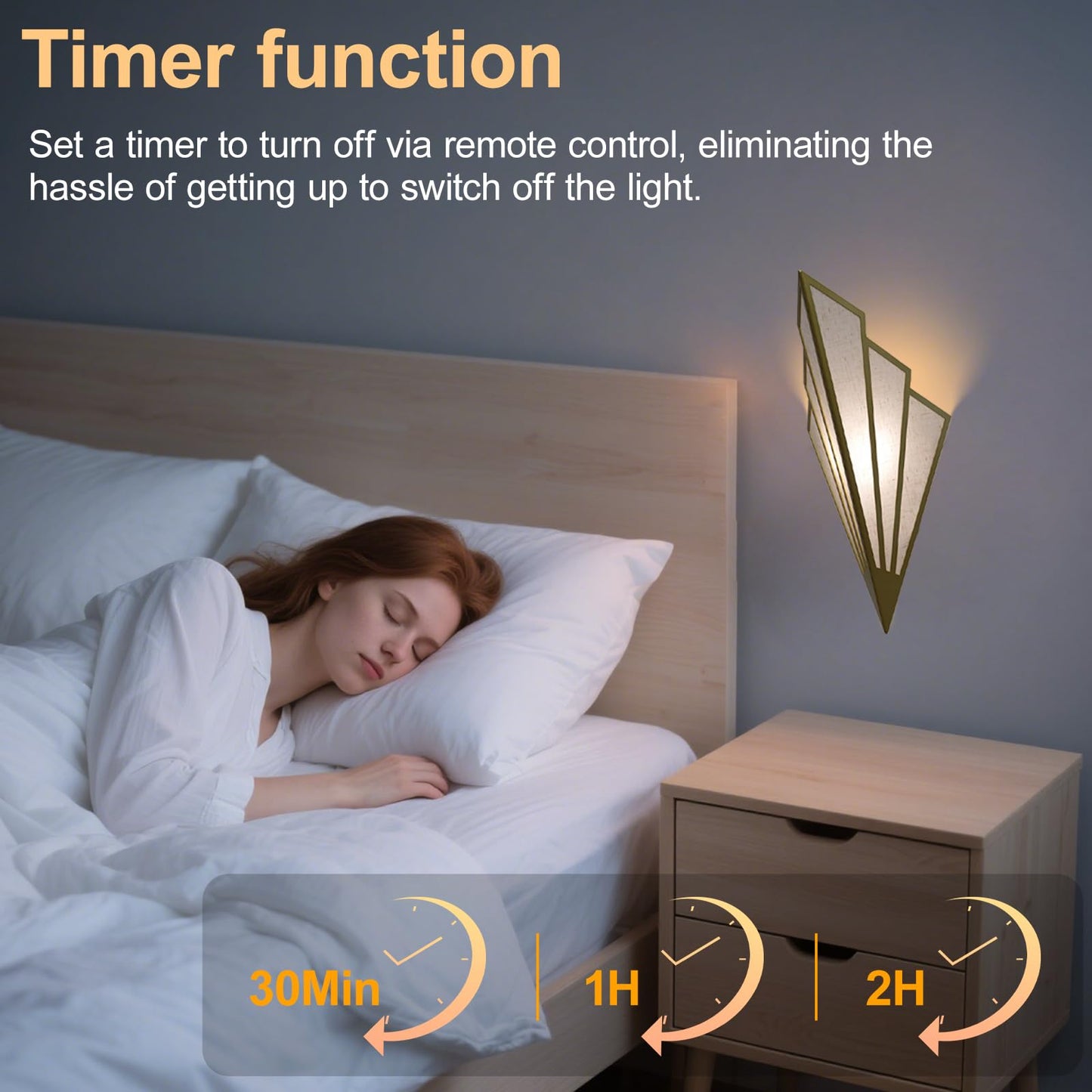 YFMYY Modern Battery Operated Wall Sconces Set of Two, Simple Creative Wall Lamp Art Deco Lighting Fixture with Remote Control, RGB Dimmable Led Wall