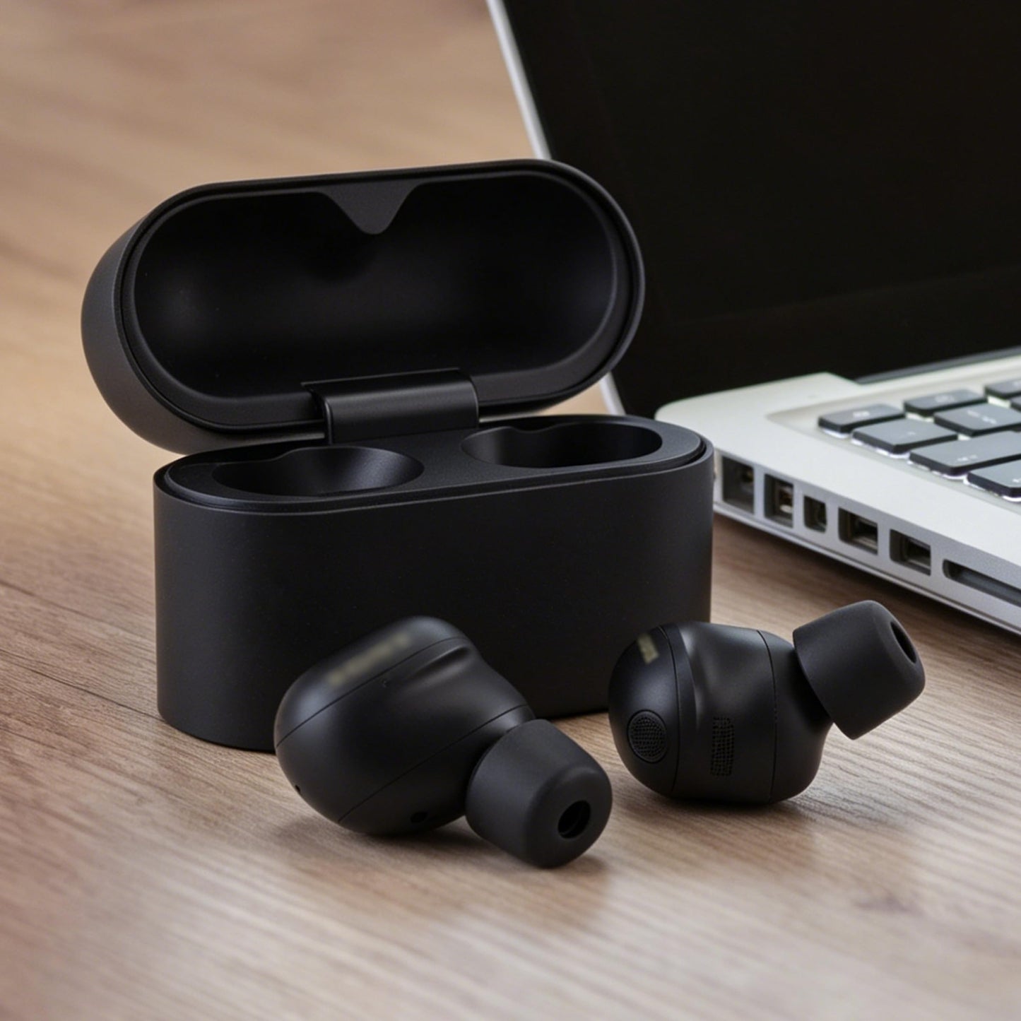 XMTYAN Replacement Ear Tips Compatible with Sony WF-1000XM6, Soft Silicone Eartips with Portable Storage Box (8, Black, XS/S/M/L)